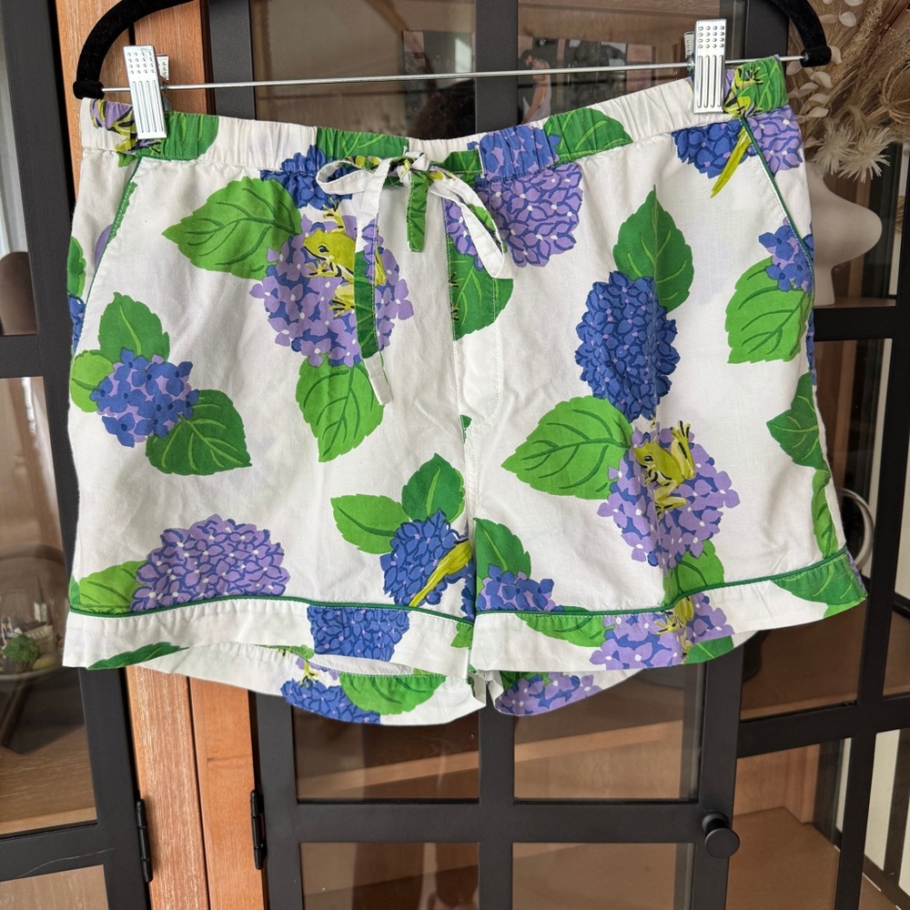 Printfresh Hydrangea Hideaway Pajamas Shorts Slee… - image 2